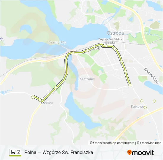 2 Bus Line Map
