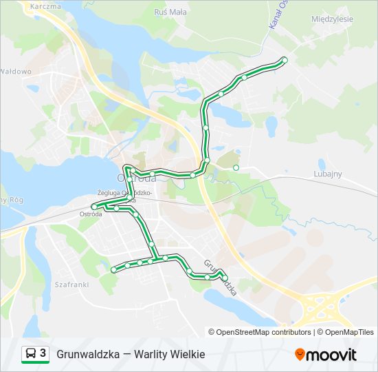 3 bus Line Map