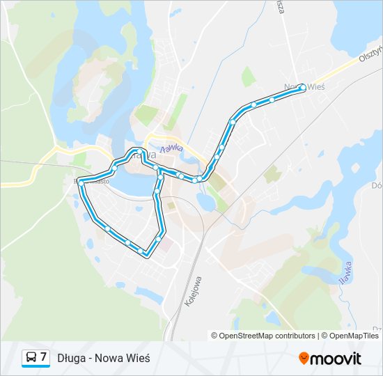 7 bus Line Map