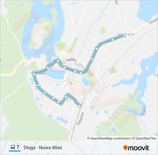 7 bus Line Map