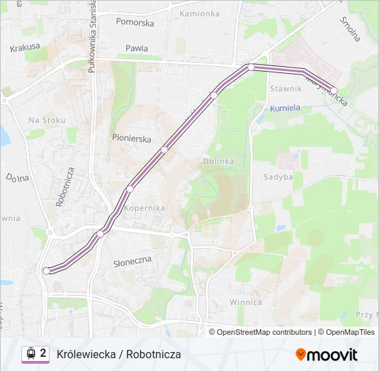 2 light rail Line Map