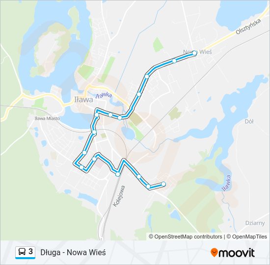 3 bus Line Map