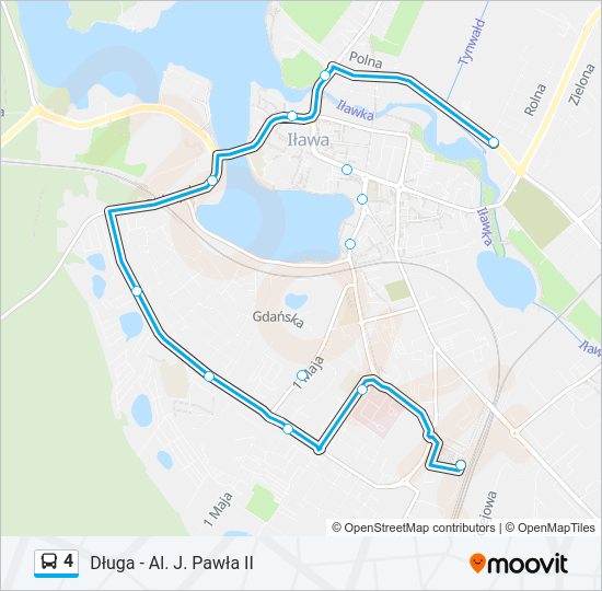 4 bus Line Map