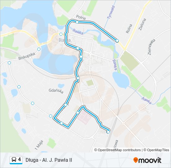 4 bus Line Map