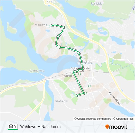 9 bus Line Map