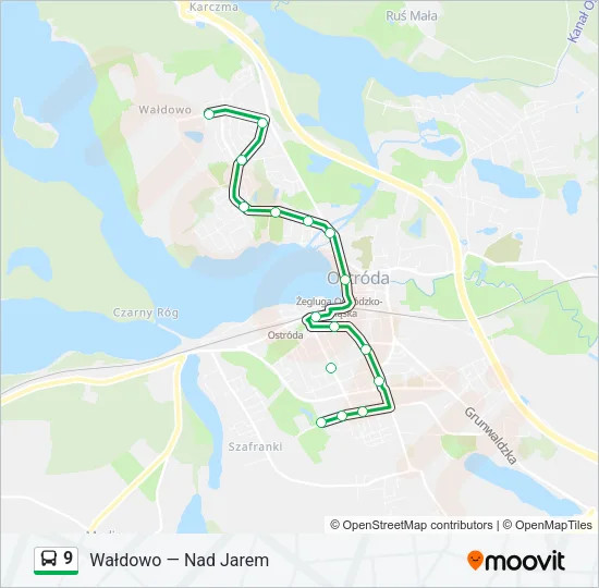 9 Bus Line Map