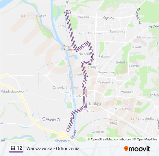 12 bus Line Map