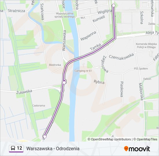 12 bus Line Map