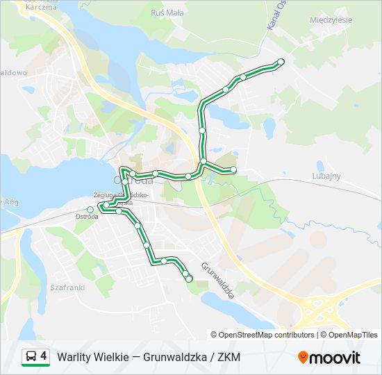 4 bus Line Map