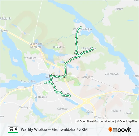 4 Bus Line Map