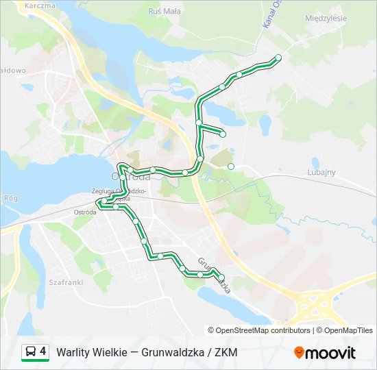 4 Bus Line Map