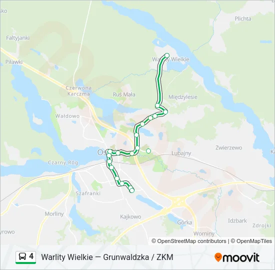 4 Bus Line Map