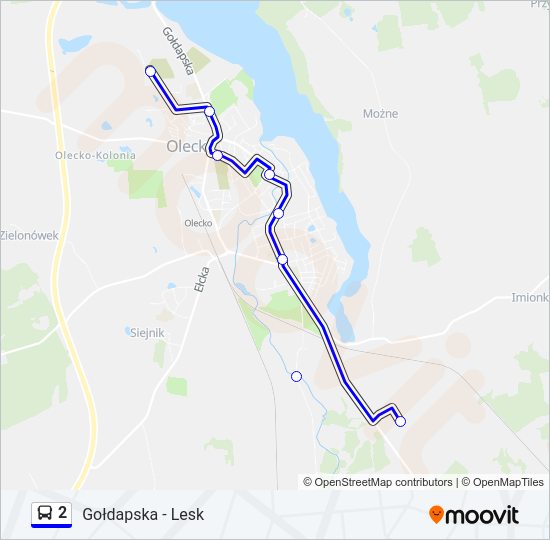 2 bus Line Map