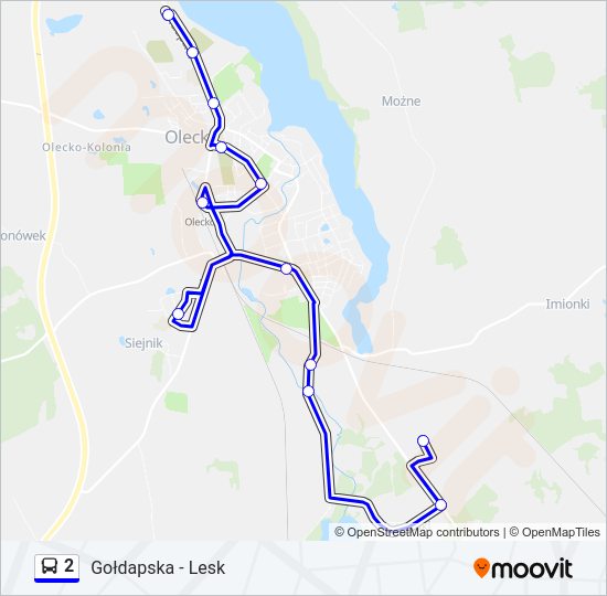 2 bus Line Map