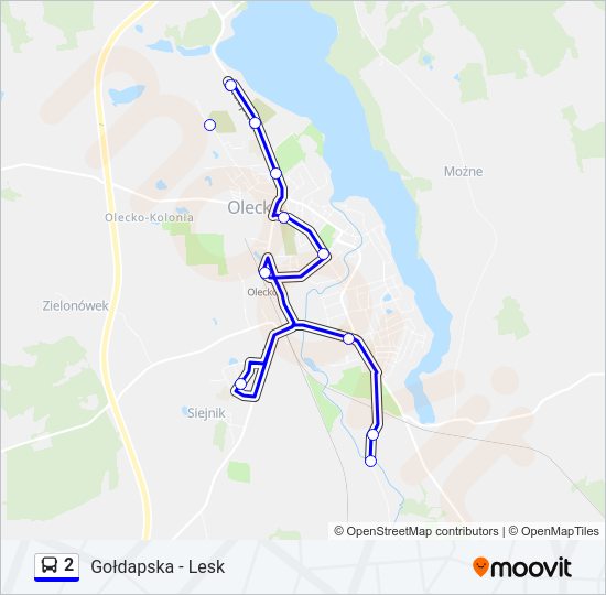 2 bus Line Map