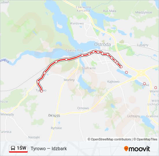 1ŚW  Line Map