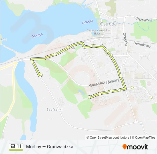 11 Bus Line Map