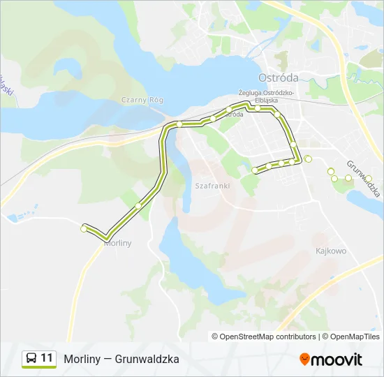 11 Bus Line Map