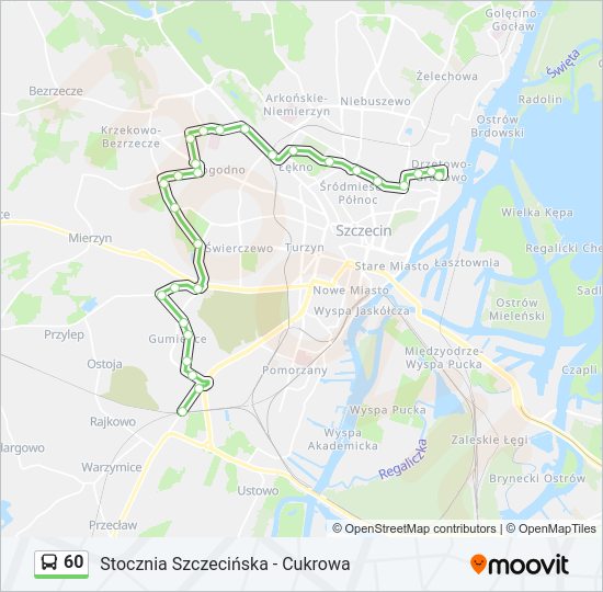 60 bus Line Map