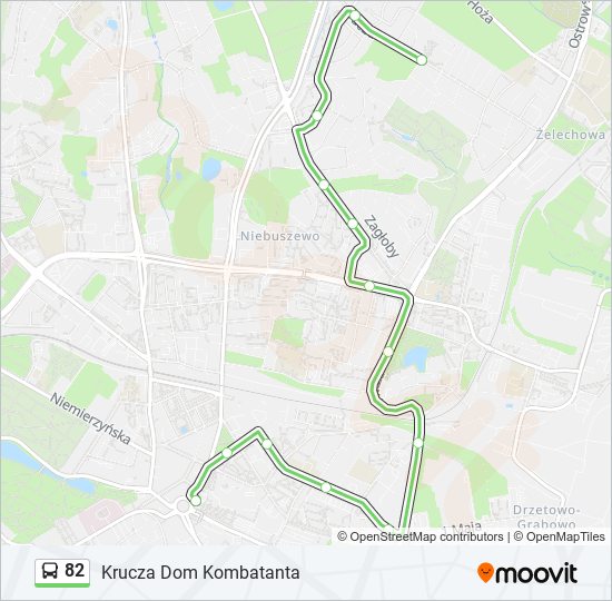 82 bus Line Map