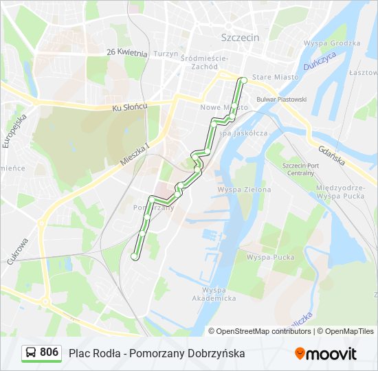 806 bus Line Map