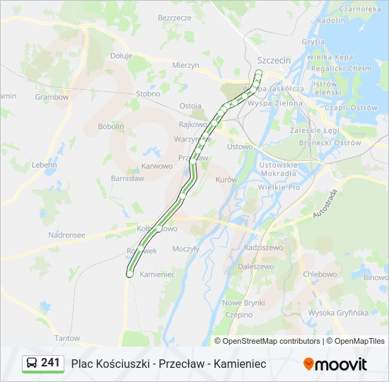 241 bus Line Map