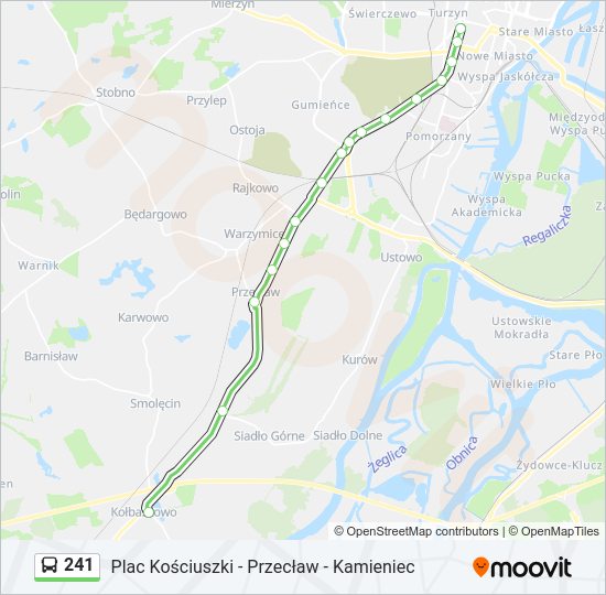 241 bus Line Map