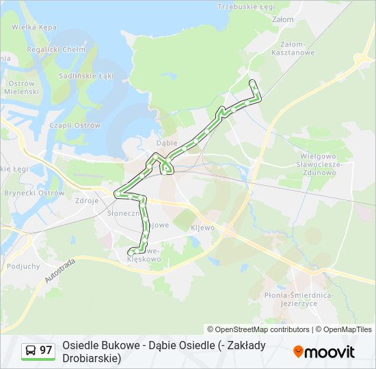 97 bus Line Map