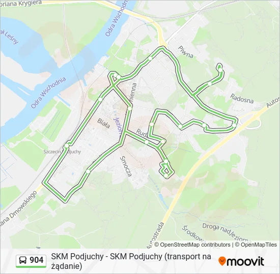 Автобус 904: карта маршрута