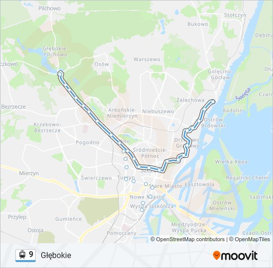 9 light rail Line Map