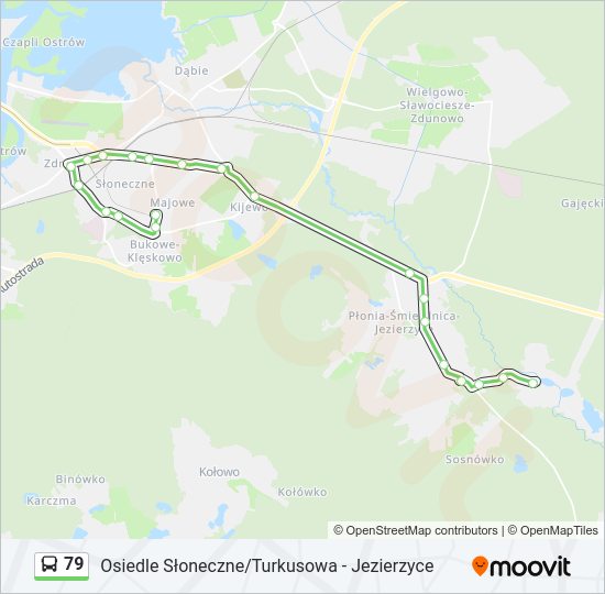 79 bus Line Map