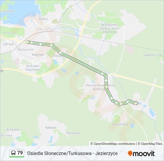 79 bus Line Map