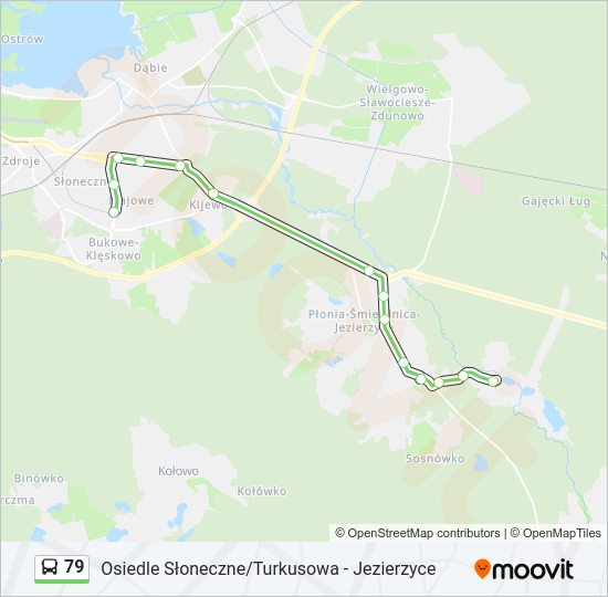 79 bus Line Map