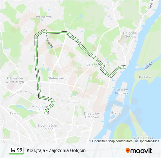 Автобус 99: карта маршрута