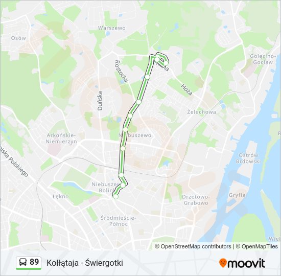 89 bus Line Map