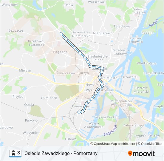 3 light rail Line Map