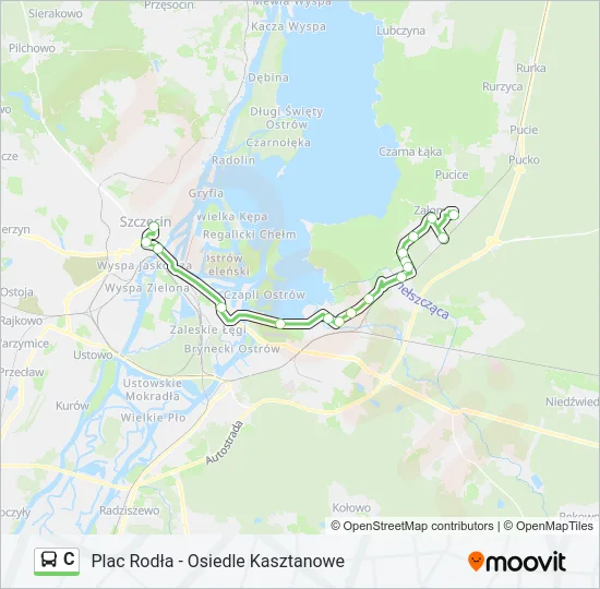 C Bus Line Map