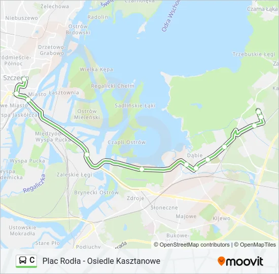C Bus Line Map