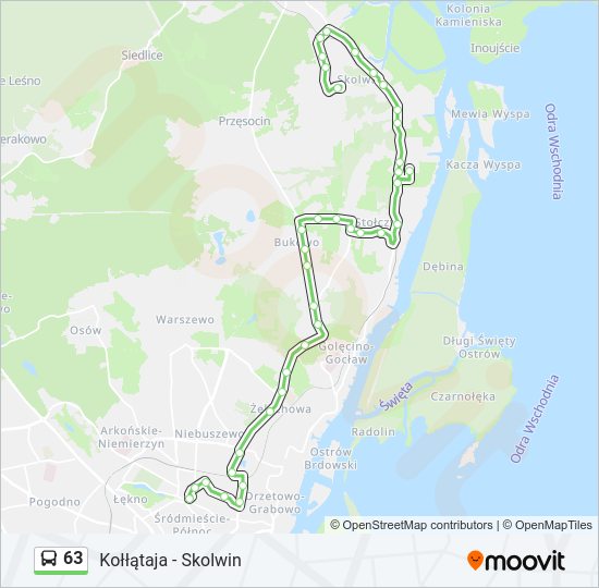 63 bus Line Map