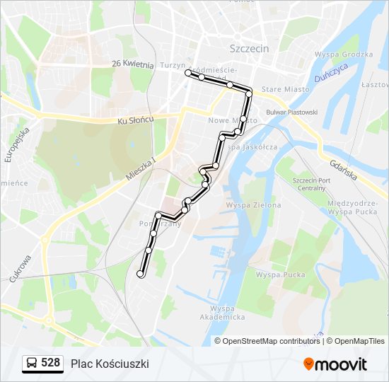 528 bus Line Map