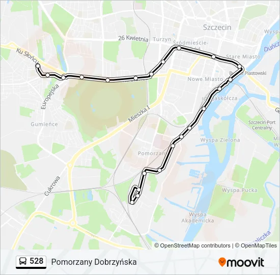 528 Bus Line Map