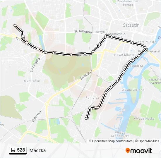 Автобус 528: карта маршрута