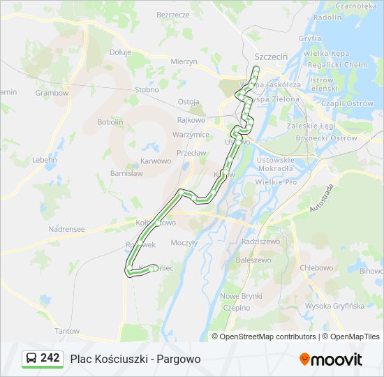 242 bus Line Map