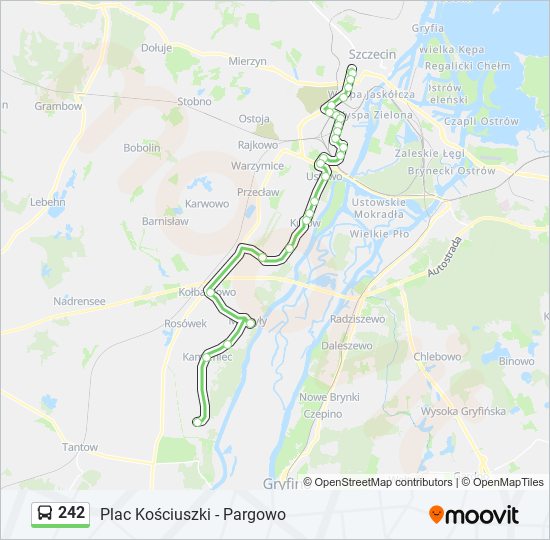 242 bus Line Map