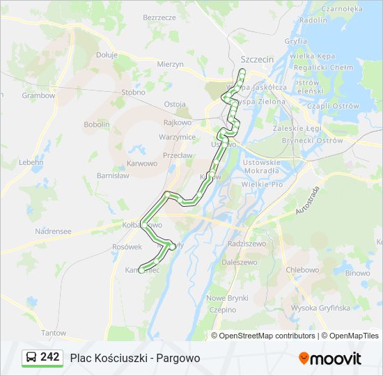 242 bus Line Map