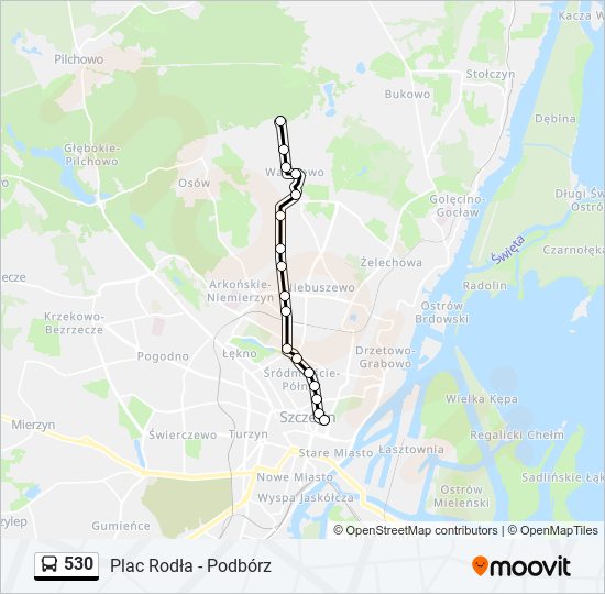 530 bus Line Map