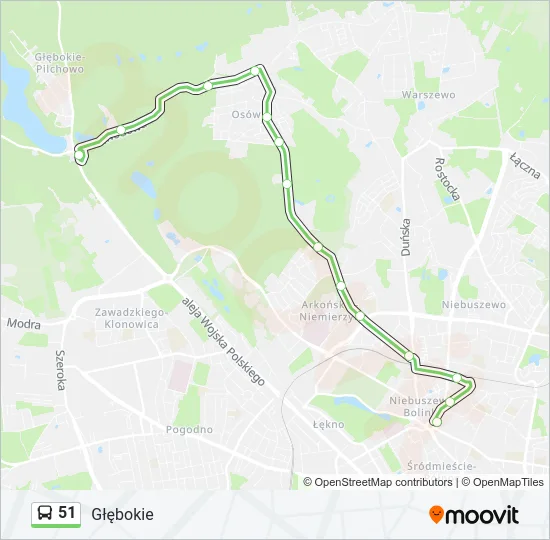 Автобус 51: карта маршрута
