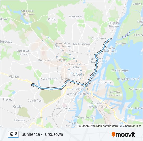 8 light rail Line Map