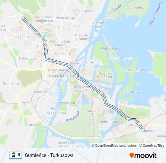 8 light rail Line Map