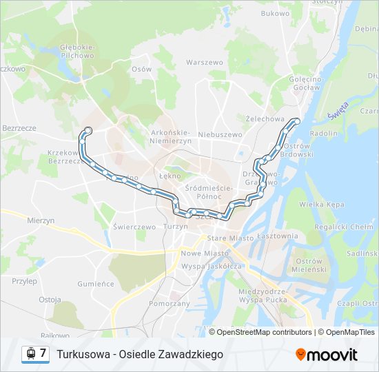 7 light rail Line Map